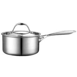 Cooks Standard Multi-Ply Clad Stainless-Steel Covered Sauce Pan, 1.5-Quart -Whole House Kitchenware 5ff1e48a0446a338 3328 w800 h800 b1 p0