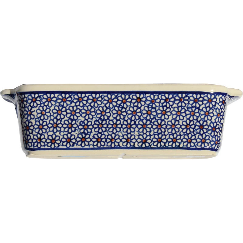 Polish Pottery Loaf Baker With Handles, Pattern Number: 120 5 Polish Pottery Loaf Baker With Handles, Pattern Number: 120 - Image 3