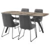 Andes And Quartz Gray Fabric 5-Piece Rectangular Dining Set -Whole House Kitchenware 6221e42b002c0514 1057 w800 h800 b1 p0