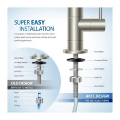 APEC Essence 5-Stage Reverse Osmosis Drinking Water Filter System 19 APEC Essence 5-Stage Reverse Osmosis Drinking Water Filter System -Whole House Kitchenware 6261f397009192e9 9143 w800 h800 b0 p0