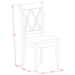 East West Furniture Shelton Wood 3-Piece Dining Set In Black Finish SHCL3-BLK-C -Whole House Kitchenware 63016cc400c1ded1 2809 w800 h800 b1 p0