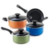 Cook N Home 7-Piece Nonstick Cookware Starter Set, Multicolor -Whole House Kitchenware 6431e6c50a67c996 9215 w800 h800 b1 p0