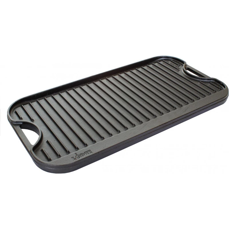 Lodge Reversible Pro Grid Iron Griddle, 20"x10-7/16" 4 Lodge Reversible Pro Grid Iron Griddle, 20"x10-7/16" - Image 2