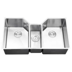 Ruvati RVH8500 Undermount 16 Gauge 35" Kitchen Sink Triple Bowl -Whole House Kitchenware 65719e4c0eb40e13 7295 w800 h800 b1 p0