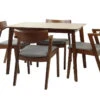Solid Wood 5-Piece Dining Set, Medium Brown, Tracy Armchairs -Whole House Kitchenware 65c154750b1576f8 2682 w800 h800 b0 p0