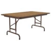 Correll 22-32"H Adjustable Height Melamine Top Folding Table In Medium Oak -Whole House Kitchenware 6661682c02873529 3430 w800 h800 b1 p0