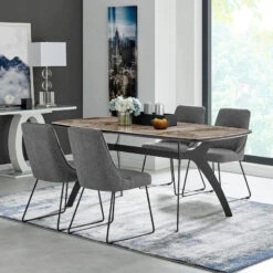 Andes And Quartz Gray Fabric 5-Piece Rectangular Dining Set 17 Andes And Quartz Gray Fabric 5-Piece Rectangular Dining Set -Whole House Kitchenware 668103ac002c052d 1057 w800 h800 b0 p0