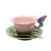 Rose 2-Piece Cup And Saucer Set With Spoon