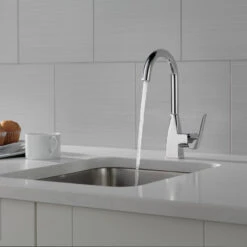 Delta Xander Single Handle Bar Faucet, Chrome, P1819LF -Whole House Kitchenware 67c119b60cd1a9ca 3501 w800 h800 b0 p0