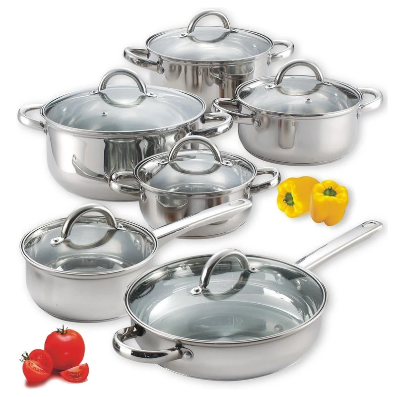 Homer 12-Piece Stainless Steel Cookware Set 4 Homer 12-Piece Stainless Steel Cookware Set - Image 2
