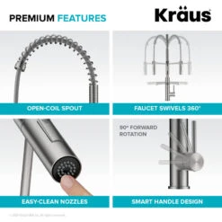 2-Function 1-Handle Pulldown Pot Filler Kitchen Faucet, Matte Black/Stainless 28 2-Function 1-Handle Pulldown Pot Filler Kitchen Faucet, Matte Black/Stainless -Whole House Kitchenware 680121cc01a7fc6d 5947 w800 h800 b1 p0