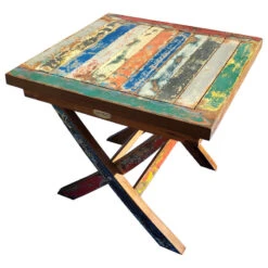 Marina Del Rey Recycled Teak Wood Boat Folding Side Table -Whole House Kitchenware 69318ad60de19b6e 3782 w800 h800 b1 p0