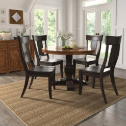 Arbor Hill Two-Tone Round Pedestal Base Dining Table, Antique Black 7 Arbor Hill Two-Tone Round Pedestal Base Dining Table, Antique Black -Whole House Kitchenware 698129570b1ea83d 5807 w800 h800 b0 p0