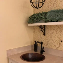 Premier Copper Products 16" Round Hammered Copper Bar Sink With 2" Drain Size, 3.5" -Whole House Kitchenware 6a517e4200774c6d 4570 w800 h800 b0 p0