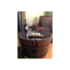 Wine Barrel Coffee Table Base Only, Lacquer Finished For Indoors -Whole House Kitchenware 6b0123260c06de41 3890 w800 h800 b0 p0