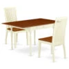 East West Furniture Monza Wood 3-Piece Modern Dining Table Set MZIP3-WHI-W -Whole House Kitchenware 6bc1a23100c23d2b 3508 w800 h800 b1 p0