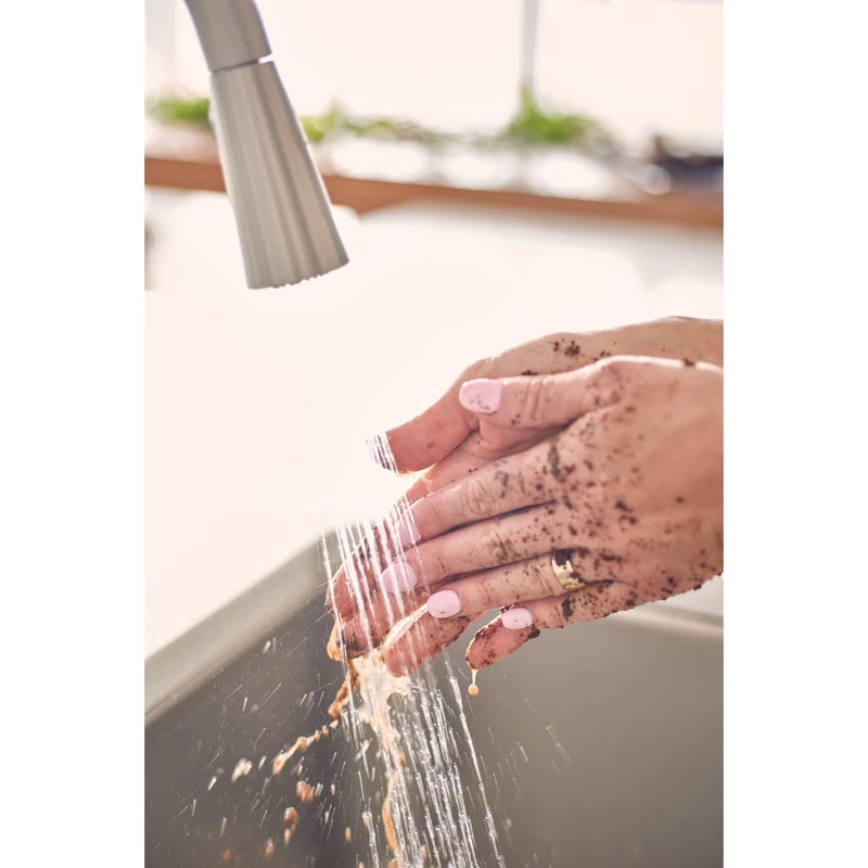 Moen Sleek 1-Handle High Arc Pulldown Kitchen Faucet, Spot Resist Stainless 12 Moen Sleek 1-Handle High Arc Pulldown Kitchen Faucet, Spot Resist Stainless - Image 10