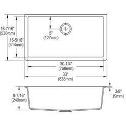 ELGRU13322WH0 Quartz Classic 33" X 18-7/16" Undermount Sink, White -Whole House Kitchenware 6cd1ca890e601b2f 1692 w800 h800 b1 p0