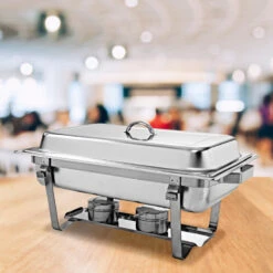 2 Packs Chafing Dish 9 Quart Stainless Steel Rectangular Full Size Buffet -Whole House Kitchenware 6d7156c3004ae00d 5947 w800 h800 b0 p0