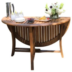 Round Eucalyptus Folding Table, 48" -Whole House Kitchenware 6e515bd8065c85a7 2001 w800 h800 b1 p0