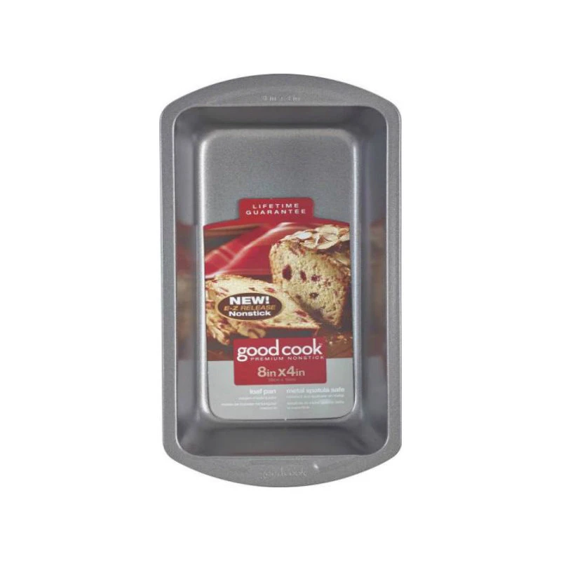 Good Cook 04025 Non-stick Loaf Baking Pan, Medium, 8" X 4" 3 Good Cook 04025 Non-stick Loaf Baking Pan, Medium, 8" X 4"