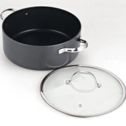 Hard Anodize Nonstick Dutch Oven Casserole Stockpot With Lid, 7 Quart -Whole House Kitchenware 73d157a5081d1635 1249 w800 h800 b0 p0