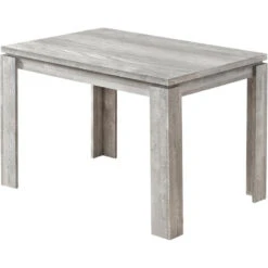 Dining Table 48" Rectangular Small Kitchen Dining Room Laminate Grey