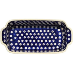 Polish Pottery Loaf Baker With Handles, Pattern Number: 42 -Whole House Kitchenware 7571e08705b25264 9870 w800 h800 b1 p0