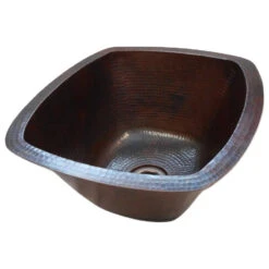 Rectangular Farmhouse Copper Kitchen Bar Prep Sink