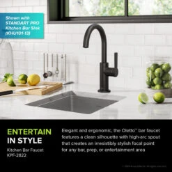 Oletto 1-Handle 1-Hole Kitchen Bar Faucet Matte Black (Model KPF-2822MB) 16 Oletto 1-Handle 1-Hole Kitchen Bar Faucet Matte Black (Model KPF-2822MB) -Whole House Kitchenware 77618c9200e5ea19 3278 w800 h800 b0 p0
