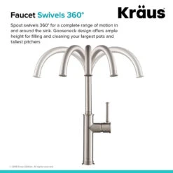 Kraus KPF-1681 Sellette 1.8 GPM Deck Mounted Single Handle Bar - Chrome -Whole House Kitchenware 78113ed3005d6d7b 1640 w800 h800 b0 p0