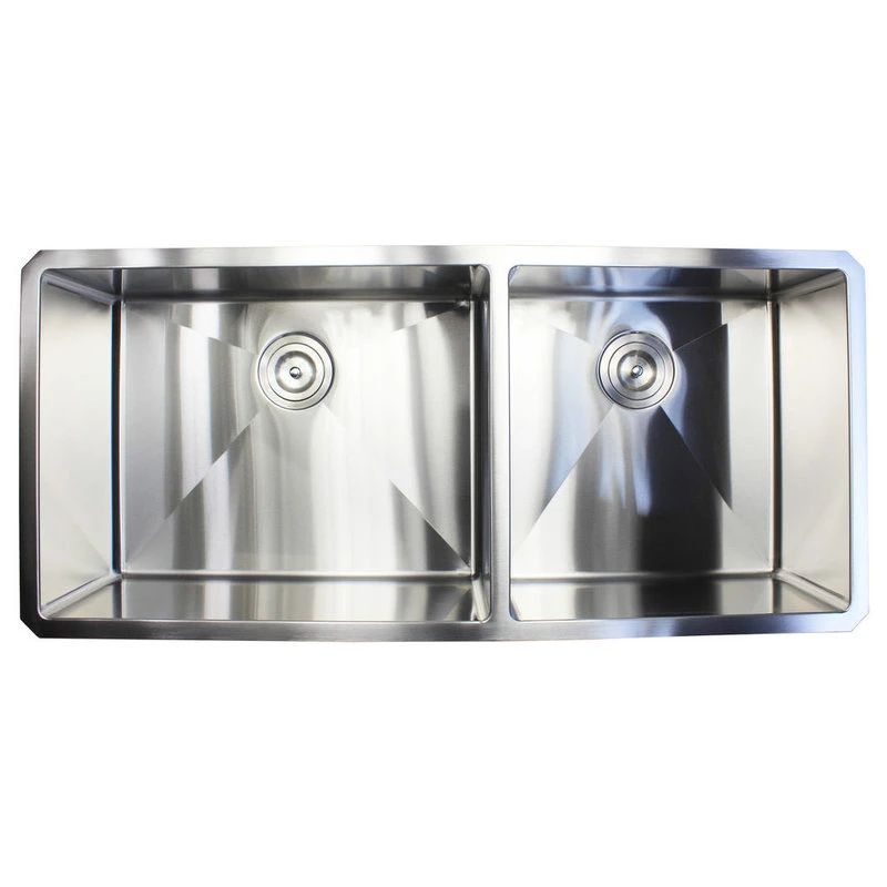 42" 16 Gauge Undermount Double Bowl Stainless Steel Sink Package 6 42" 16 Gauge Undermount Double Bowl Stainless Steel Sink Package - Image 4