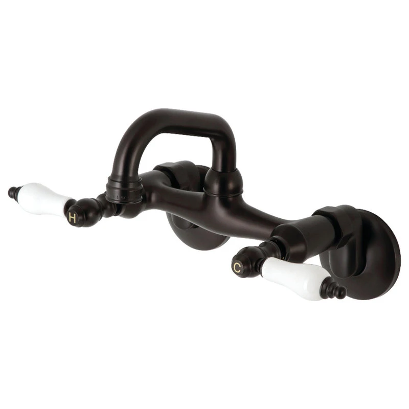 Kingston Brass KS512ORB Two-Handle Wall Mount Bar Faucet, Oil Rubbed Bronze 3 Kingston Brass KS512ORB Two-Handle Wall Mount Bar Faucet, Oil Rubbed Bronze