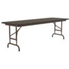 Correll 22-32"H Adjustable Height Melamine Top Folding Table In Walnut 2 Correll 22-32"H Adjustable Height Melamine Top Folding Table In Walnut -Whole House Kitchenware 78a1c6c702872564 3865 w800 h800 b1 p0