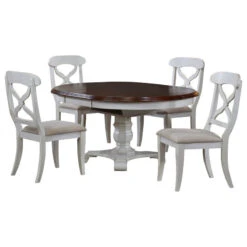 Sunset Trading Andrews 5 Piece Butterfly Leaf Dining Set DLU-ADW4866-C12-AW5PC