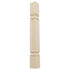 Kent Raised Panel Cabinet Column, Rubberwood, 3 3/4"W X 3 3/4"D X 35 1/2"H