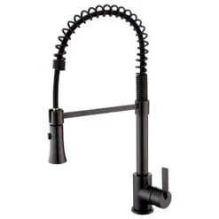 Luxier KTS13-T Single-Handle Pull-Down Sprayer Kitchen Faucet, Oil Rubbed Bronze