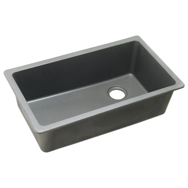 ELGU13322GS0 Quartz Classic 33" X 18-3/4" X 9-1/2", Undermount Sink, Greystone 4 ELGU13322GS0 Quartz Classic 33" X 18-3/4" X 9-1/2", Undermount Sink, Greystone - Image 2
