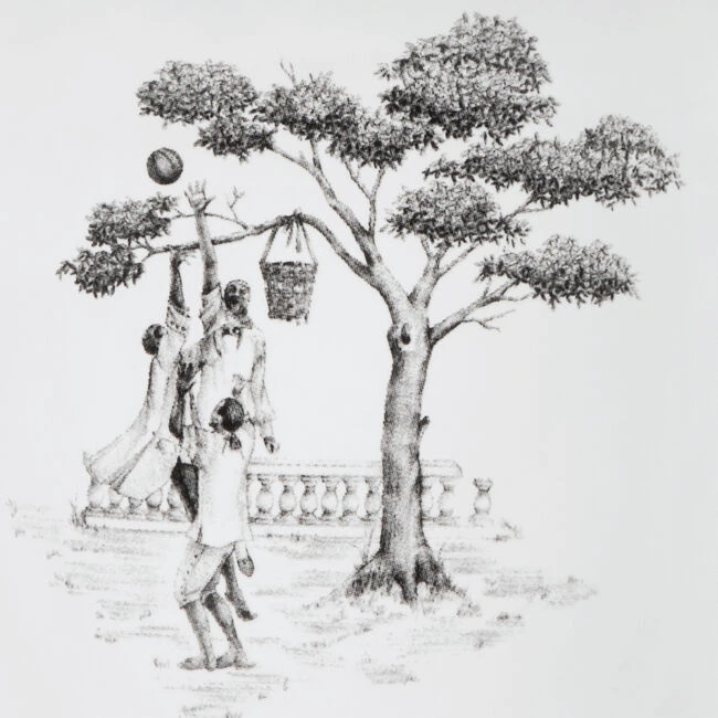 Le Creuset Harlem Toile De Jouy Mug - Basketball Players 4 Le Creuset Harlem Toile De Jouy Mug - Basketball Players - Image 2