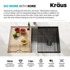 Undermount Stainless Steel 1-Bowl Kitchen Sink With Accessories, 27" Kwu110-27 -Whole House Kitchenware 80b1fc7c0254a79e 6284 w800 h800 b0 p0