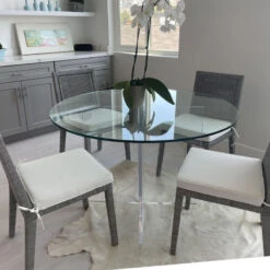 Acrylic V/Boomerang Dining Table Bases, Set Of 2, 29" High -Whole House Kitchenware 816153ac02e775c9 6378 w800 h800 b0 p0