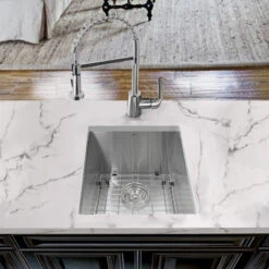 Nantucket Sinks 15" Pro Series Zero Radius Undermount Stainless Bar/Prep Sink