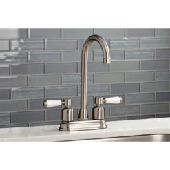 Kingston Brass KB8498DPL Paris Bar Faucet, Brushed Nickel -Whole House Kitchenware 8221992e013a56ad 0200 w800 h800 b0 p0