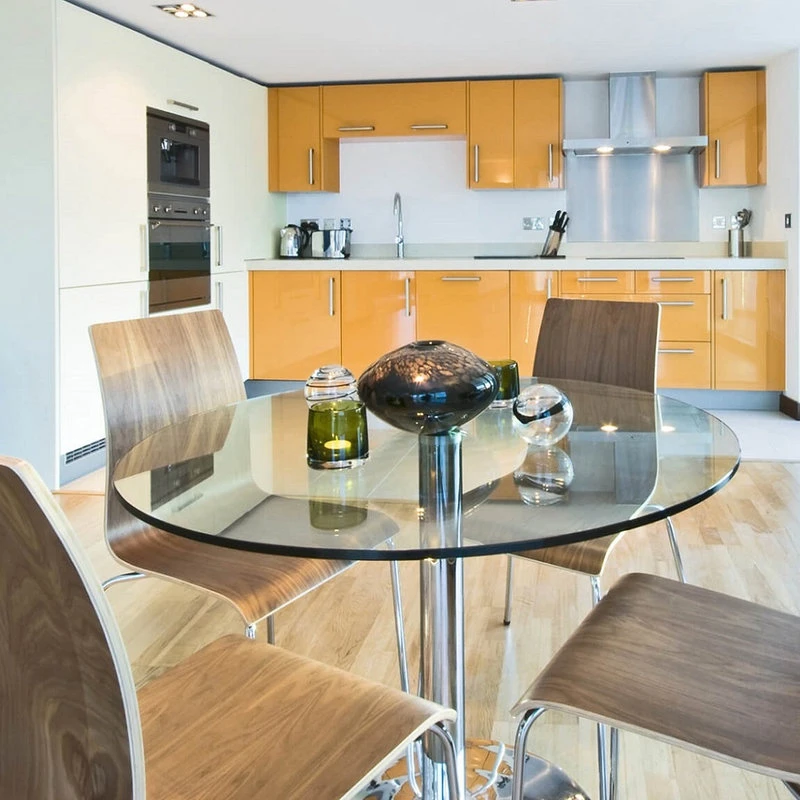 Glass Table Top: 32 Inch Round 1/2 Inch Thick Flat Polish Tempered 7 Glass Table Top: 32 Inch Round 1/2 Inch Thick Flat Polish Tempered - Image 5