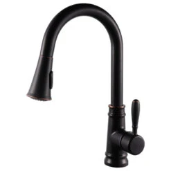 Single Handle High Arc Pull Out Kitchen Faucet In Oil Rubbed Bronze Finish -Whole House Kitchenware 841182ba0f209c65 0097 w800 h800 b1 p0