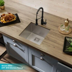 Pax Zero-Radius 18 1/2" Undermount Stainless Steel 1-Bowl 16 Gauge Kitchen Sink -Whole House Kitchenware 8491733700e5e98f 3190 w800 h800 b0 p0