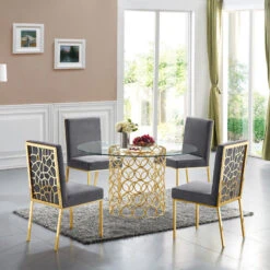 Opal Dining Table, Gold Base -Whole House Kitchenware 84e1b8ad0b7b4967 2782 w800 h800 b0 p0