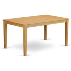 Cano5-Oak-W 5-Piece Dining Room For 4 Set-- Dining Table And 4 Chairs