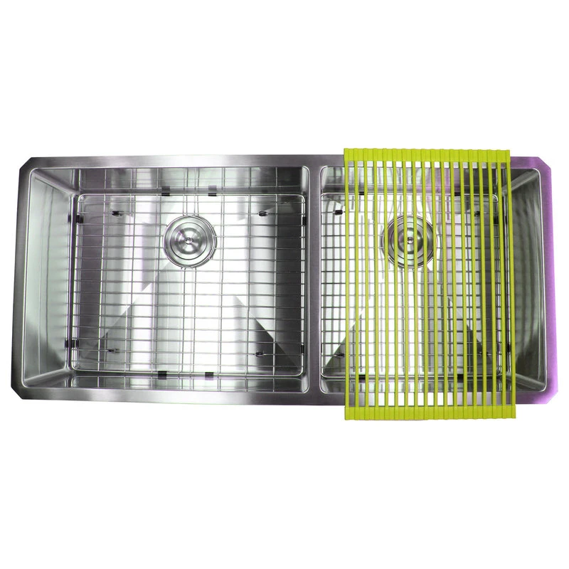 42" 16 Gauge Undermount Double Bowl Stainless Steel Sink Package 5 42" 16 Gauge Undermount Double Bowl Stainless Steel Sink Package - Image 3