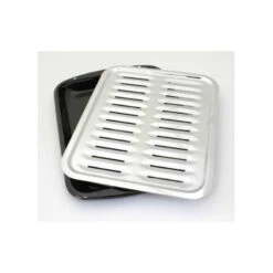 Porcelain Broiler Pan With Chrome Grill